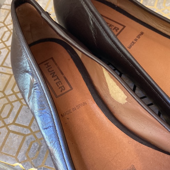 Hunter Brown Leather Dex Ballet Flats - Picture 9 of 9